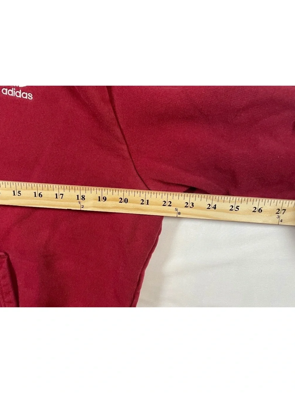 Adidas Originals Trefoil Hoodie Mens Small Maroon Burgundy Pullover Sweatshirt